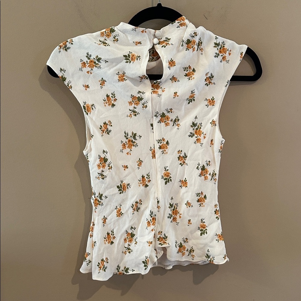 REFORMATION
Bettie Floral Print Mock Neck Top - Picture 5 of 9